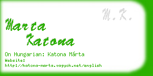 marta katona business card